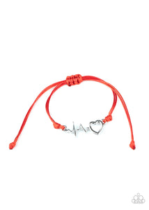 Paparazzi Cardiac Couture - Red Bracelet