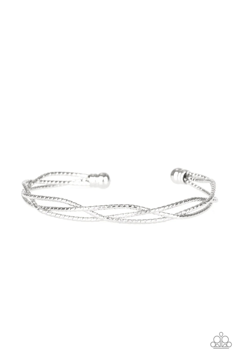 Paparazzi Twist Of The Wrist - Silver Bracelet