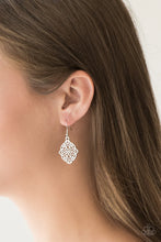 Load image into Gallery viewer, Paparazzi Flirty Florals - Silver Earrings
