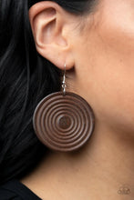 Load image into Gallery viewer, Paparazzi Caribbean Cymbal - Brown Earrings
