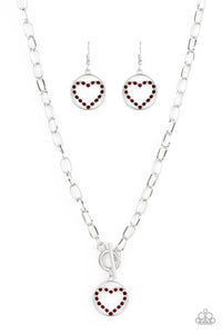 Paparazzi With My Whole Heart - Red Necklace