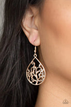Load image into Gallery viewer, Paparazzi Enchanted Vines - Rose Gold Earrings
