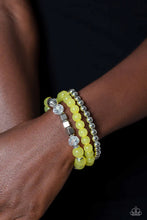 Load image into Gallery viewer, Paparazzi CUBE Your Enthusiasm - Yellow Bracelet
