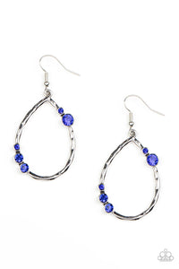 Paparazzi Shop Til You Droplet - Blue Earrings