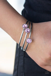 Paparazzi Be All You Can BEDAZZLE - Pink Bracelet