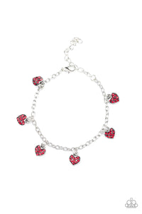 Paparazzi Valentine Vibes - Red Bracelet