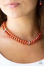 Load image into Gallery viewer, Paparazzi Put On Your Party Dress - Orange Necklace

