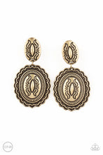 Load image into Gallery viewer, Paparazzi Ageless Artifact - Brass Earrings
