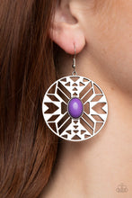Load image into Gallery viewer, Paparazzi Southwest Walkabout - Purple Earrings
