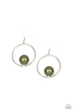 Load image into Gallery viewer, Paparazzi Solitaire Refinement - Green Earrings
