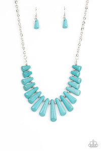 Paparazzi Mojave Empress - Blue Necklace