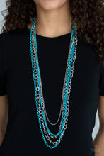 Load image into Gallery viewer, Paparazzi Industrial Vibrance - Blue Necklace
