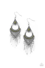 Load image into Gallery viewer, Paparazzi Trailblazer Beam - Green Earrings
