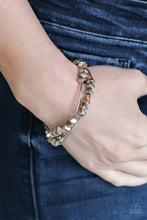Load image into Gallery viewer, Paparazzi Get The GLOW On The Road - Brown Bracelet
