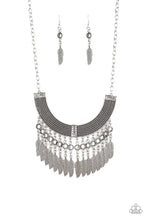 Load image into Gallery viewer, Paparazzi Fierce In Feathers - Silver Necklace
