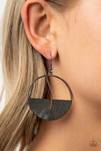 Load image into Gallery viewer, Paparazzi Reimagined Refinement - Black Earrings

