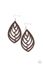 Load image into Gallery viewer, Paparazzi Out Of The Woodwork - Brown Earrings
