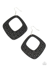 Load image into Gallery viewer, Paparazzi WOOD You Rather - Black Earrings
