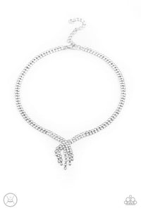 Paparazzi Ante Up - White Necklace