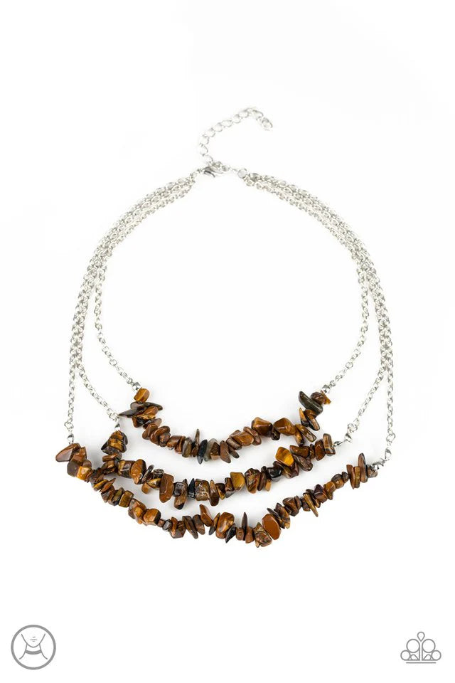 Paparazzi Eco Goddess - Brown Necklace