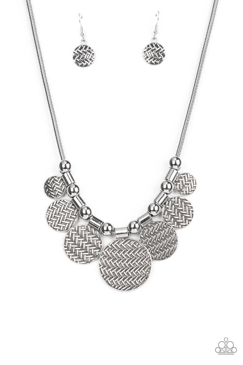 Paparazzi Indigenously Urban - Silver Necklace