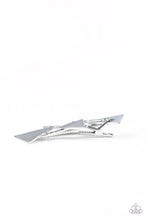 Load image into Gallery viewer, Paparazzi Know All The Triangles - Silver Hair Accessory
