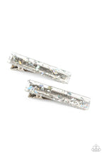 Load image into Gallery viewer, Paparazzi Playing HAIR Guitar - White Hair Accessory
