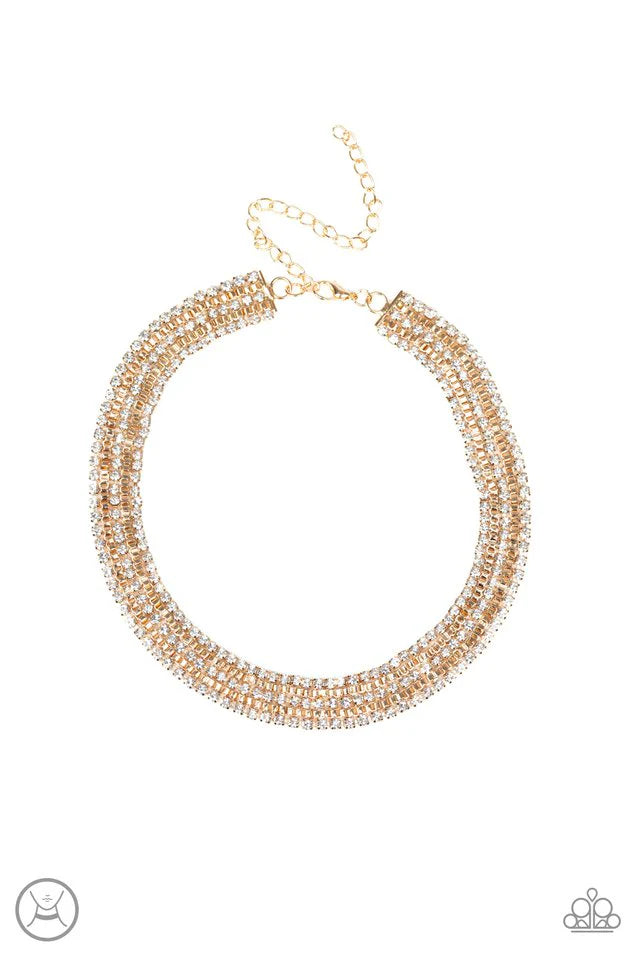 Paparazzi Full REIGN - Gold Necklace