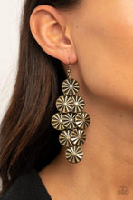 Load image into Gallery viewer, Paparazzi Star Spangled Shine - Brass Earrings
