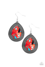 Load image into Gallery viewer, Paparazzi Terrazzo Tundra - Red Earrings
