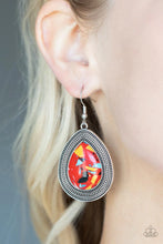 Load image into Gallery viewer, Paparazzi Terrazzo Tundra - Red Earrings
