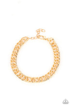 Load image into Gallery viewer, Paparazzi Game-Changing Couture - Gold Bracelet
