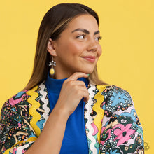 Load image into Gallery viewer, Paparazzi Brightly Blooming - Yellow Earrings
