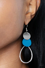 Load image into Gallery viewer, Paparazzi Retro Reception - Blue Earrings
