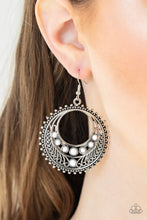 Load image into Gallery viewer, Paparazzi Boho Bliss - White Earrings
