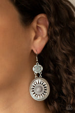 Load image into Gallery viewer, Paparazzi Temple Of The Sun - Silver Earrings
