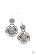 Load image into Gallery viewer, Paparazzi Temple Of The Sun - Silver Earrings
