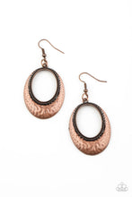 Load image into Gallery viewer, Paparazzi Tempest Texture - Copper Earrings
