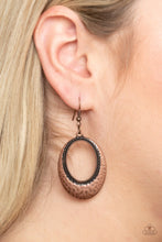Load image into Gallery viewer, Paparazzi Tempest Texture - Copper Earrings
