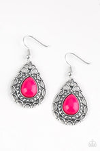 Load image into Gallery viewer, Paparazzi Flirty Finesse - Pink Earrings
