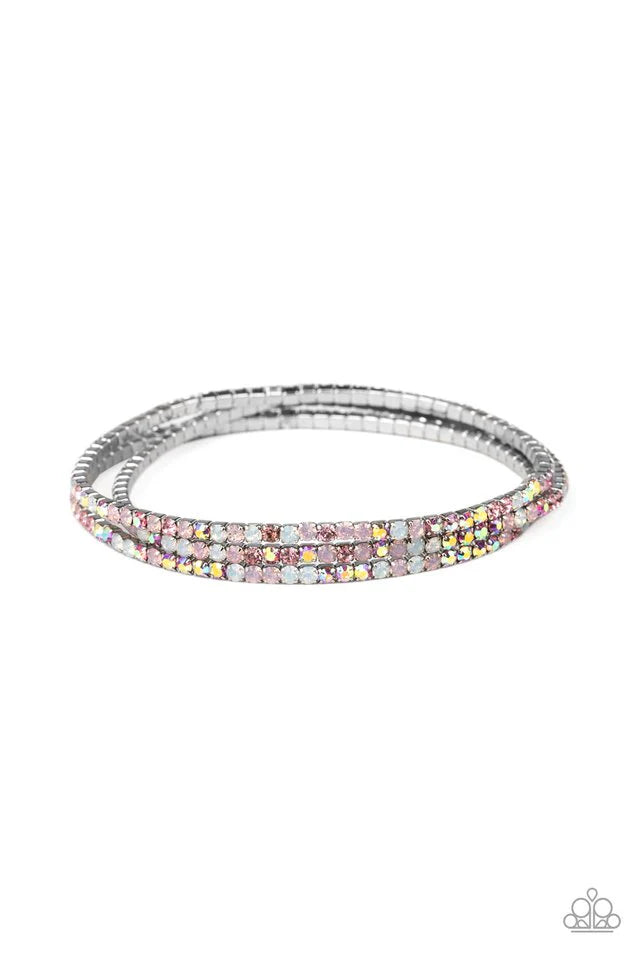 Paparazzi Sugar And ICE - Pink Bracelet