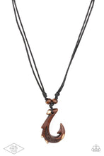 Load image into Gallery viewer, Paparazzi Off The Hook - Brown Necklace
