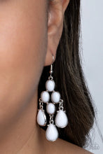 Load image into Gallery viewer, Paparazzi Feeling TIER-rific - White Earrings
