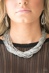 Paparazzi The Speed Of STARLIGHT - Silver Necklace