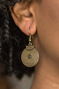 Paparazzi Lily Of Nile - Brass Earrings