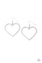 Load image into Gallery viewer, Paparazzi First Date Dazzle - White Earrings
