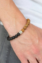 Load image into Gallery viewer, Paparazzi Tuned In - Brown Bracelet
