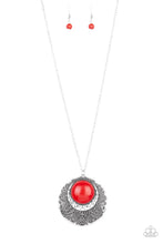 Load image into Gallery viewer, Paparazzi Medallion Meadow - Red Necklace
