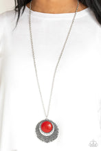 Load image into Gallery viewer, Paparazzi Medallion Meadow - Red Necklace
