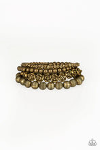 Load image into Gallery viewer, Paparazzi Rose Garden Gala - Brass Bracelet
